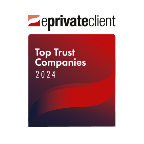 Award badge: EPrivateClient Top Trust Companies 2024